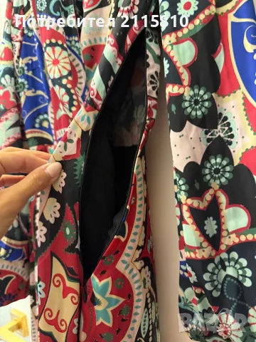 Рокля с цип, снимка 3 - Рокли - 50205470