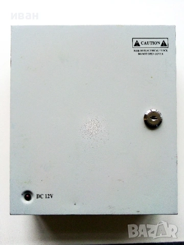 Захранващ блок за камери за видеонаблюдение 12V.DC