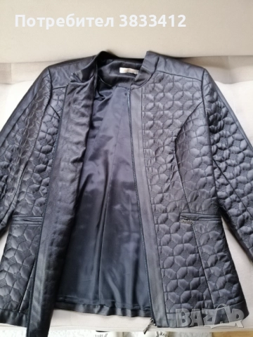 Дамско кожено яке, снимка 4 - Якета - 51974124