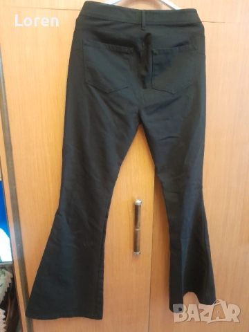 * Prada*Черен панталон надолу разкроен , снимка 8 - Панталони - 54144619