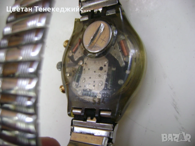 Продавам 5 броя кварцови часовника Fossil,Casio,Swatch, снимка 10 - Мъжки - 54264226