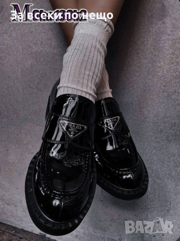 Prada Дамски Черни Мокасини Прада Код SK870, снимка 2 - Дамски ежедневни обувки - 53226653