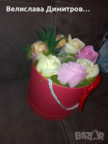 продавам аранжировка за вашия специален празник 8 март , снимка 9 - Декорация за дома - 53565764