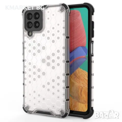 Samsung Galaxy M33 5G Силиконов Калъф Honeycomb TPU и Протектор, снимка 4 - Калъфи, кейсове - 48490781