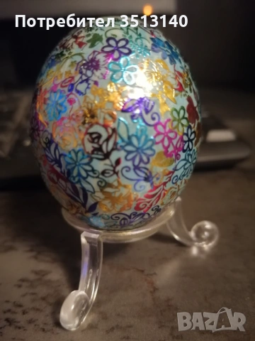 5 бр. уникално декорирани великденски яйца, снимка 7 - Декорация за дома - 53115083