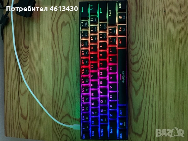 Gamdias Hermes E3 RGB геймърска клавиатура, снимка 4 - Геймърски - 51943236