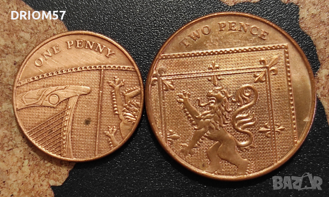 Монети Великобритания - 2 бр.>Кралица Елизабет II[2009]