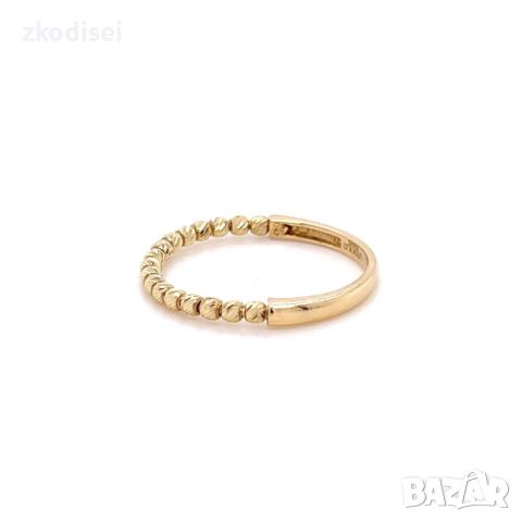 Златен дамски пръстен 1,35гр. размер:57 14кр. проба:585 модел:24276-1, снимка 2 - Пръстени - 46188761