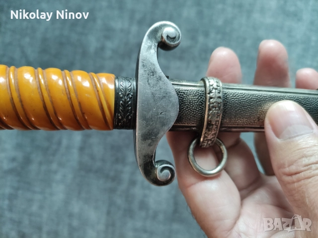 Немски армейски кинжал от WW2, снимка 5 - Антикварни и старинни предмети - 52431457