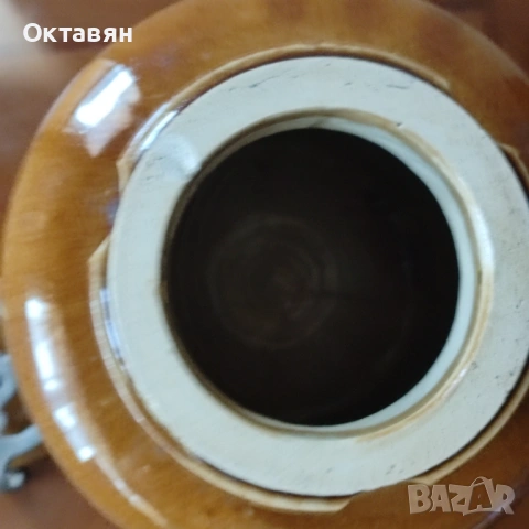 Керамичен буркан,бутилка за съхранение 19 век, снимка 6 - Антикварни и старинни предмети - 53240812