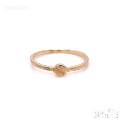 Златен дамски пръстен 1,21гр. 14кр. проба:585 размер:56 модел:32055-6