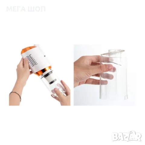 Акумулаторна домакинска ръчна прахосмукачка с 5 накрайника, снимка 8 - Прахосмукачки - 49988449