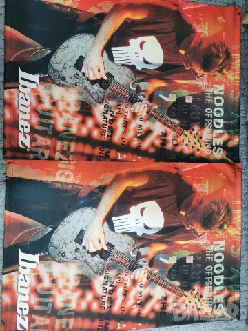 Колекция рекламни плакати банери стикери Ibanez Zildjian Tama Peavey Marshall, снимка 5 - Колекции - 54041529
