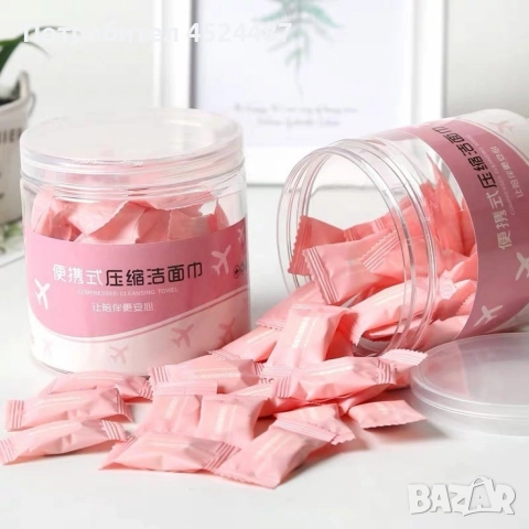 Кърпи за почистване на лице и ръце с форма на маршмелоу