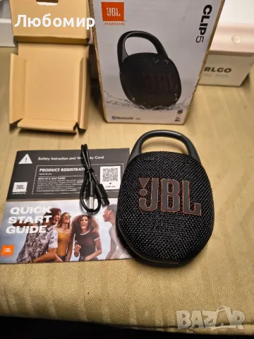 JBL Clip 5 - Ултрапреносим, ​​водоустойчив и прахоустойчив Bluetooth високоговорител, мощен

, снимка 3 - Bluetooth тонколони - 50335551