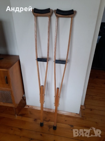 Стари дървени патерици, снимка 7 - Други ценни предмети - 54265683