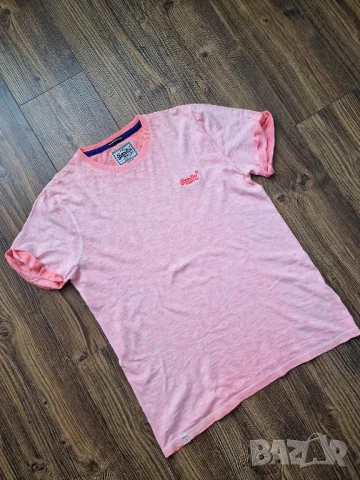 Страхотна мъжка тениска SUPERDRY размер L, снимка 2 - Тениски - 50693136
