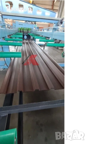 обавена днес в 15:34 ч.  Покривна ламарина по размер на клиента / ЛТ 35 / 8017,0.45мм - 0.48мм/, снимка 3 - Строителни материали - 53782895