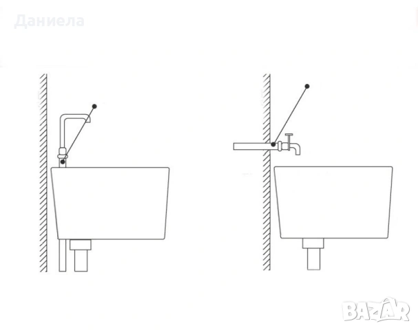 Смесител за вграждане в комплект с душ слушалка с проточен нагревател, снимка 7 - Смесители - 53879551