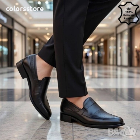 Мъжки обувки - черна ЕСТЕСТВЕНА кожа - 3951 , снимка 2 - Ежедневни обувки - 53322211