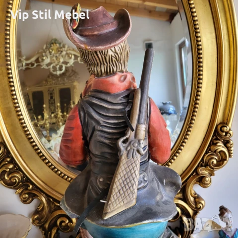 Огромна антикварена статуетка , снимка 11 - Антикварни и старинни предмети - 50752240