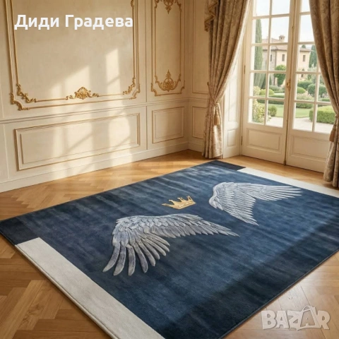 Модерен килим за хол 120х160см,Противоплъзгащ и миещ се, снимка 2 - Други - 53882974