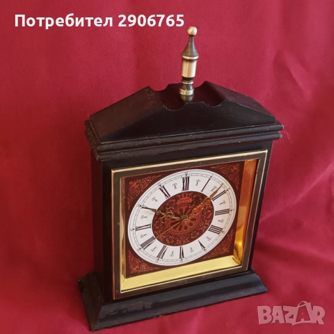 Часовник каминен Jerger Германия работещ, снимка 5 - Антикварни и старинни предмети - 52467770