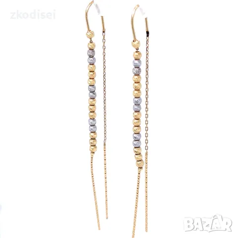 Златни обеци 2,50гр. 14кр. проба:585 модел:31571-2