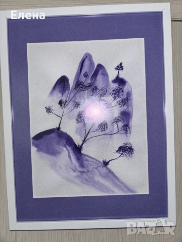 Картина в лилаво, снимка 4 - Декорация за дома - 51081566