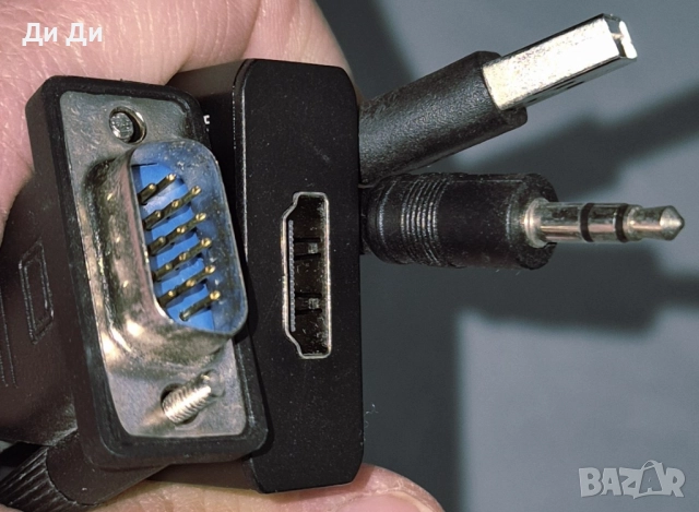 Видео адаптер, VGA/HDMI/USB/Aux, 1080P, снимка 2 - Кабели и адаптери - 52235235