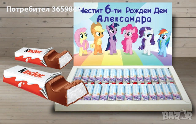 Персонализирана кутия бонбони КИНДЕР за рожден ден или имен ден , снимка 9 - Декорация - 52725191