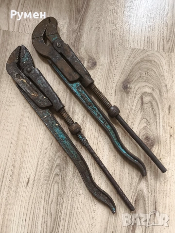 Професионален комплект Daco водопроводни тръбни ключове Ø 1.1/2" цола, снимка 2 - Ключове - 53664654