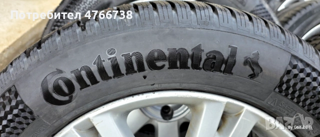 R 18 с гуми 255 55  Континентал зимни, снимка 2 - Гуми и джанти - 54015428