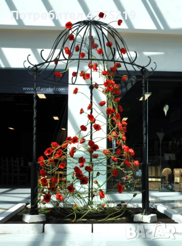 Ръчно кована метална беседка / арка за сватби, събития и градина – разглобяема, снимка 4 - Градински мебели, декорация  - 53947952