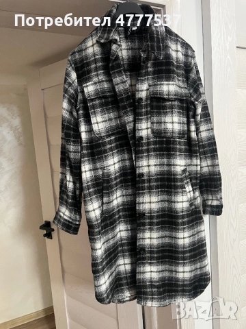 Дълго яке тип риза HM