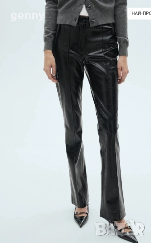 Mango, Нови кожени панталони , снимка 6 - Панталони - 52300452