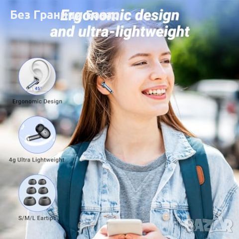 Нови Безжични Слушалки Bluetooth 5.3 с ENC Шумопотискане и LED Дисплей, снимка 8 - Bluetooth слушалки - 46427494