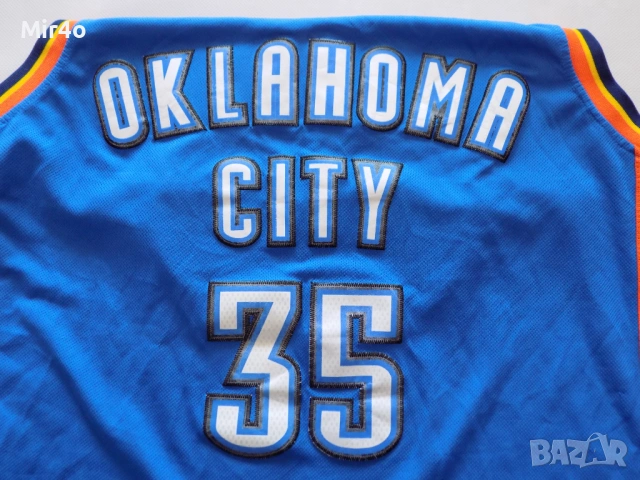 баскетболен потник oklahoma city kevin durant adidas екип блуза тениска фанела худи мъжки оригинал L, снимка 4 - Спортни дрехи, екипи - 39976158