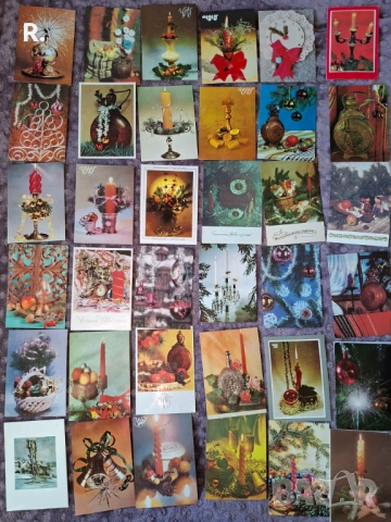 Стари картички, Нова година, 102бр, снимка 2 - Филателия - 53175531