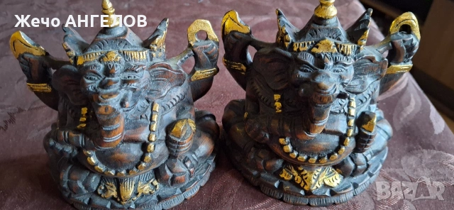 Ганеша, индуистко божество, известно със своята глава на слон. 