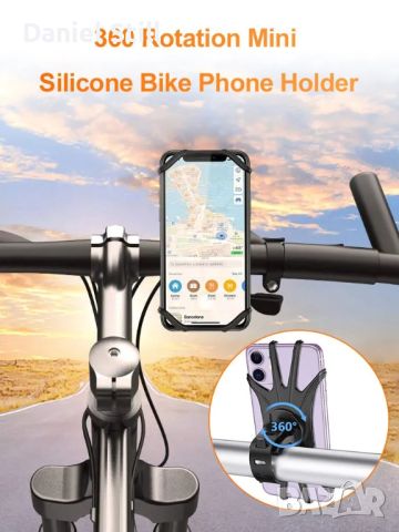 Универсален въртящ се на 360 градуса държач за телефон за велосипед , снимка 2 - Аксесоари и консумативи - 45312892