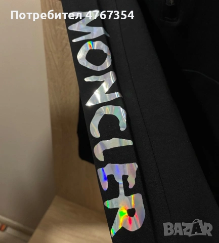 Дамско черно горнище Moncler , снимка 2 - Суичъри - 53857199