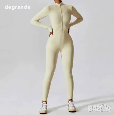 Дамски оформящ гащеризон с цип , снимка 3 - Гащеризони - 51198430