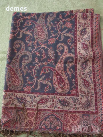 Фин двулицев шал от Маракеш, Мароко, нов, снимка 4 - Шалове - 50260733