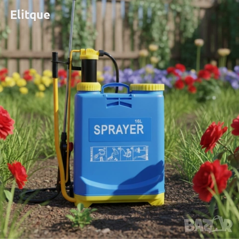 Ръчна градинска пръскачка 16 л — удобно и мощно пръскане с 4 бара