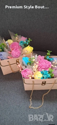 букет от соеви цветя , снимка 6 - Декорация за дома - 53747464