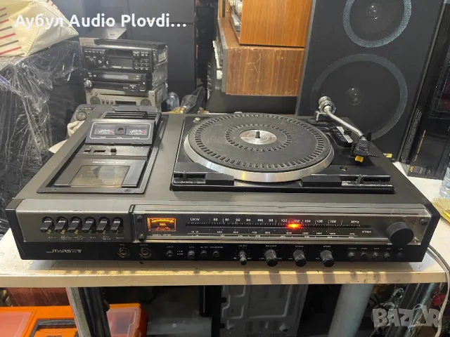 Стерео система MARS KA-40 с грамофон, касетофон и радио, миксер