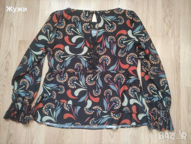 ДАМСКА блуза с дълъг ръкав, размер М, снимка 2 - Блузи с дълъг ръкав и пуловери - 46333577