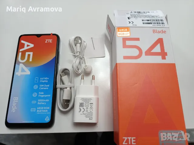 Чисто нов телефон ZTE BLADE 54 с гаранция 2г., снимка 1 - ZTE - 47495716