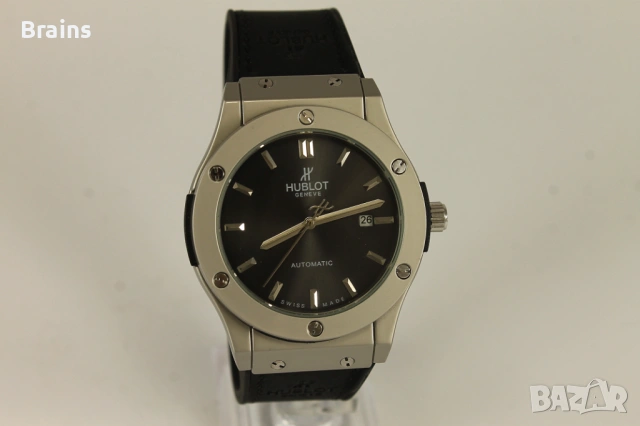 Мъжки Стоманен Ръчен Часовник HUBLOT AUTOMATIC НОВ, снимка 4 - Мъжки - 54180786